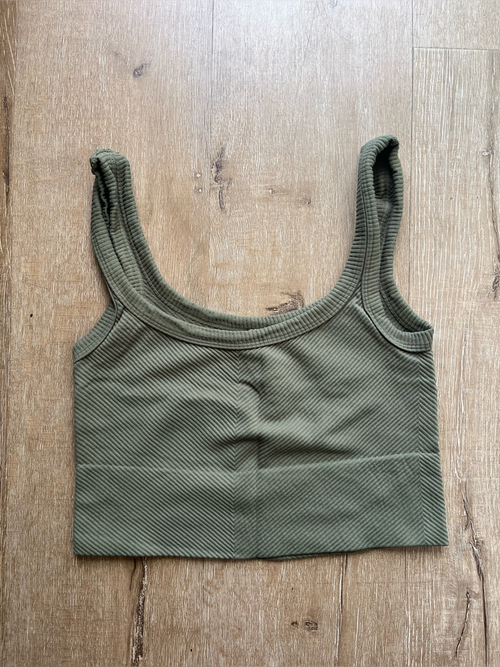 Nikibiki Olive Ribbed Tank